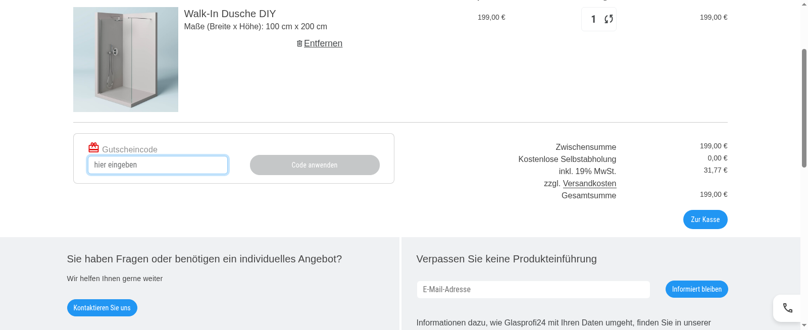 Glasprofi24 Screenshot