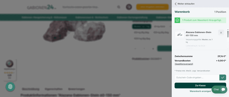 Gabionen24 Screenshot