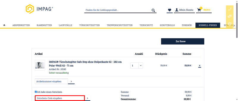 Kaminschutzgitter Screenshot