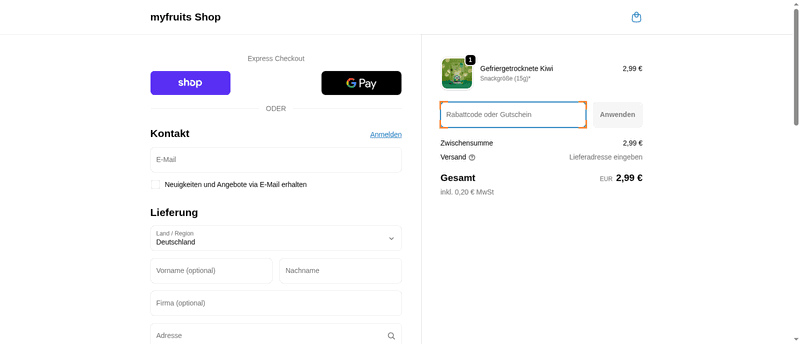 myfruits Screenshot