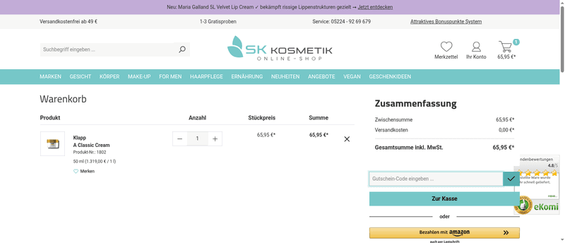 SK Kosmetik Screenshot