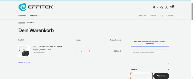 EFFITEK Screenshot