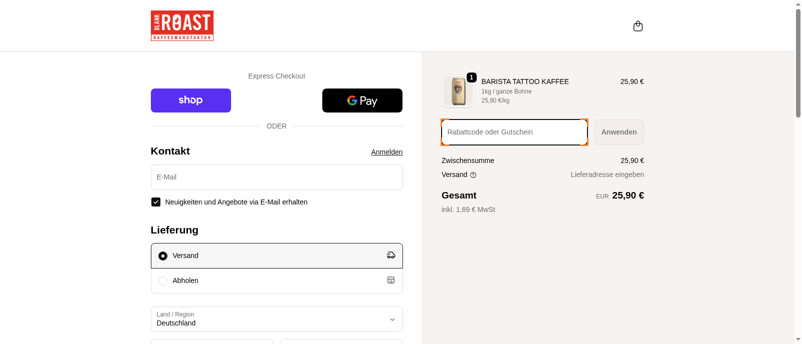 Blank Roast Screenshot