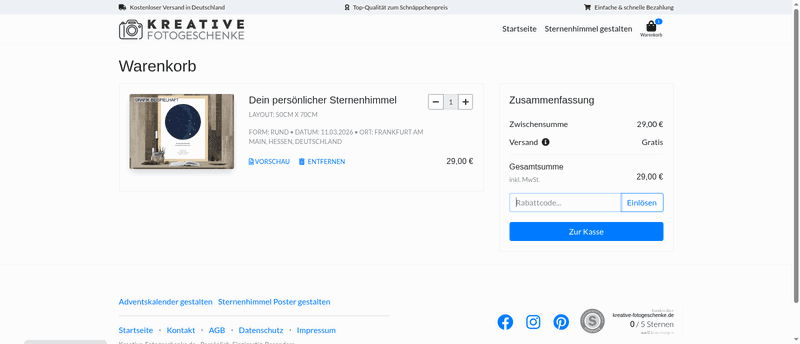 Kreative-Fotogeschenke Screenshot