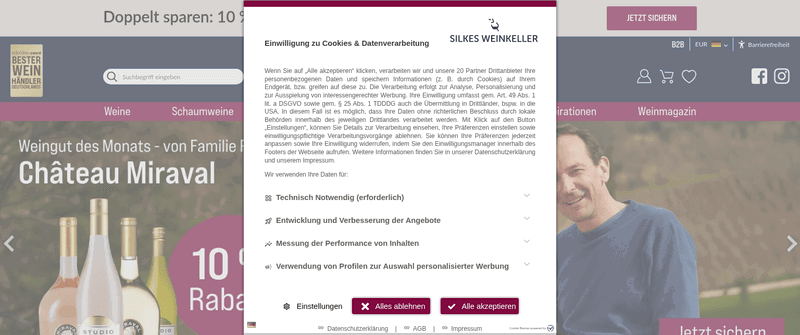 Silkes Weinkeller Screenshot