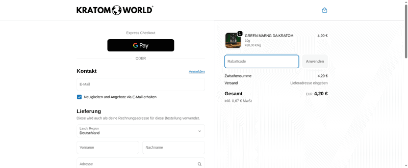 Kratom World Screenshot