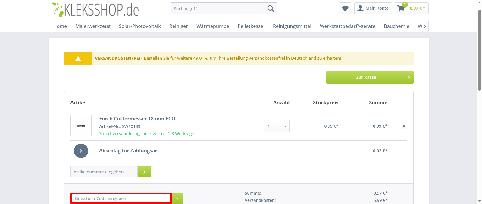 Kleksshop Screenshot