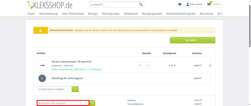 Kleksshop Screenshot