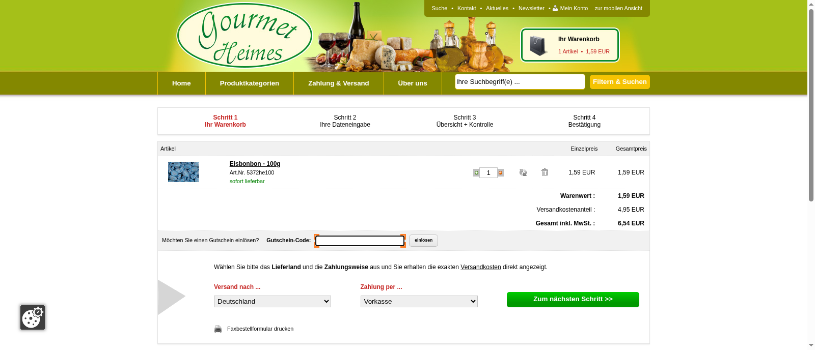 Gourmet Heimes Screenshot