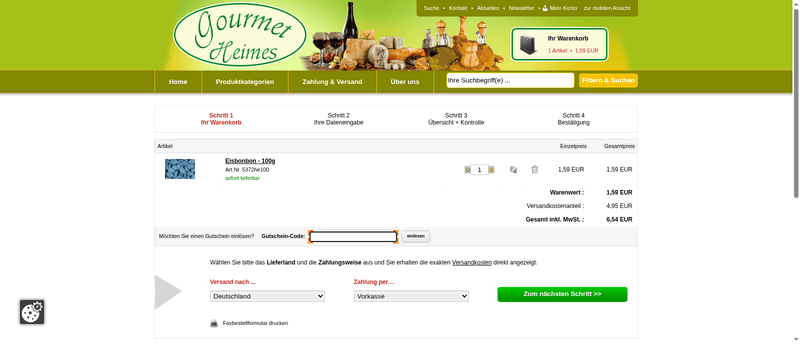 Gourmet Heimes Screenshot