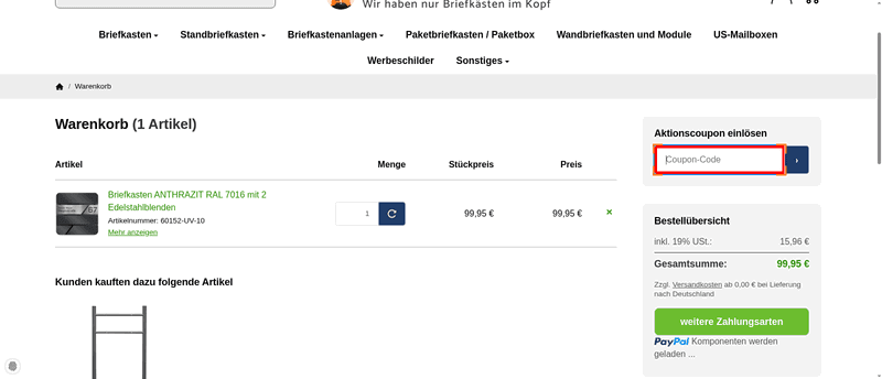 Briefkastenguru Screenshot