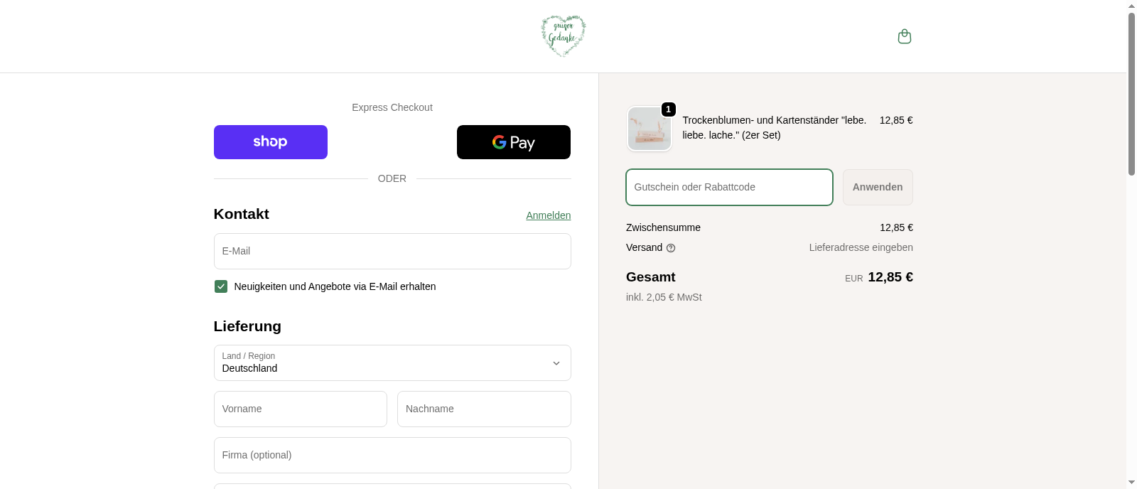 Grüner Gedanke Screenshot