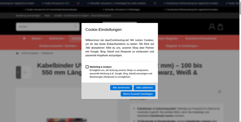 daw21onlineshop Screenshot
