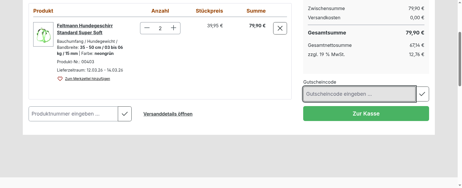 Brustgeschirr Screenshot