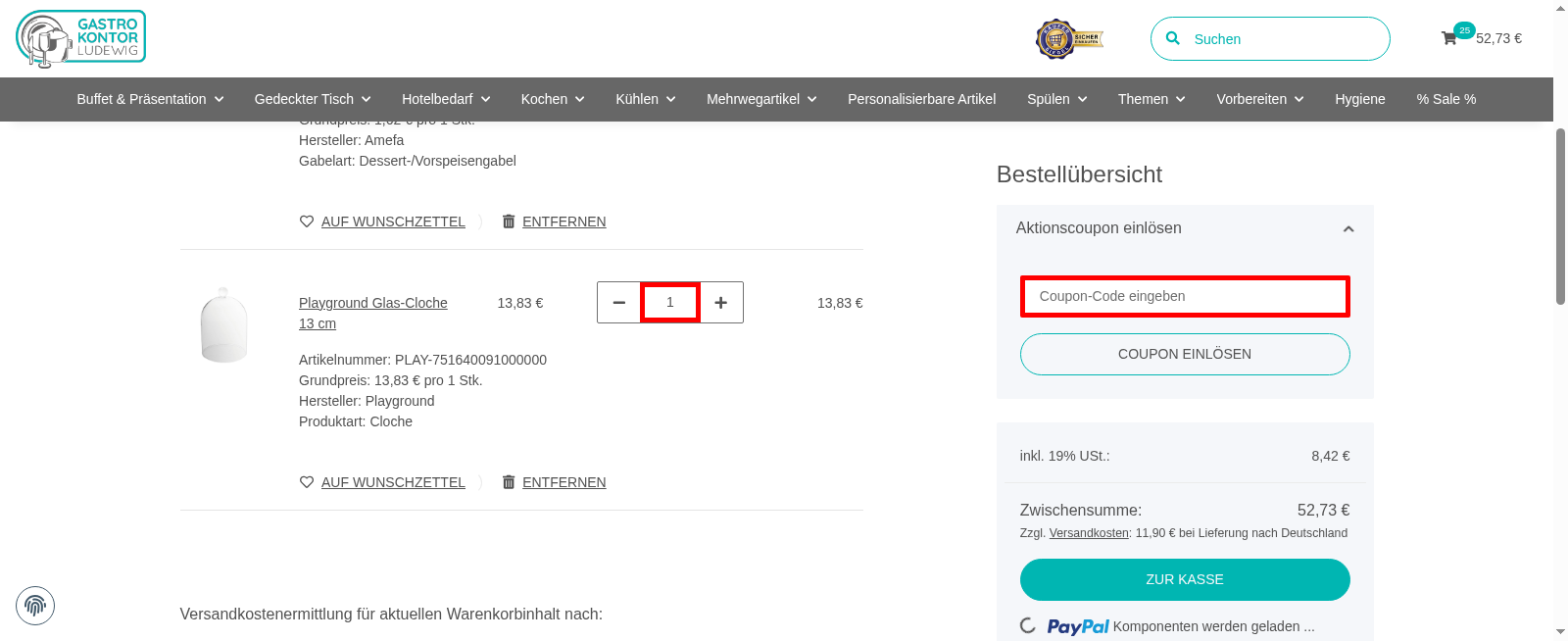 Gastrokontor Ludewig Screenshot
