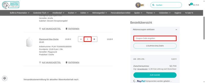 Gastrokontor Ludewig Screenshot