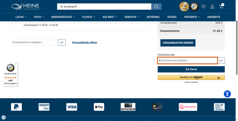 Heine Delikatessen Screenshot