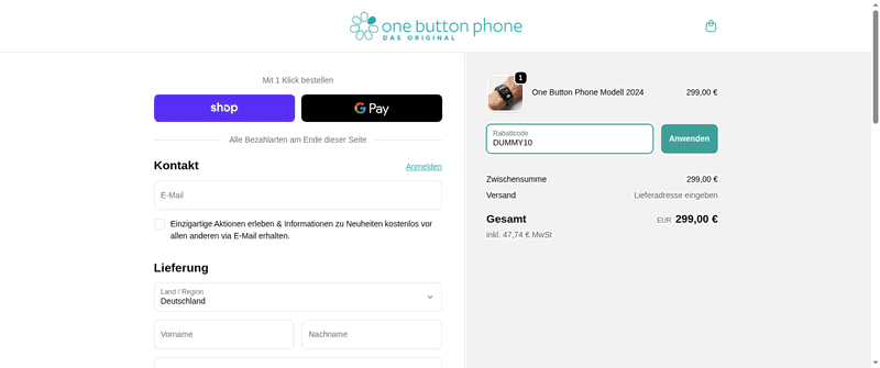 One Button Phone Screenshot