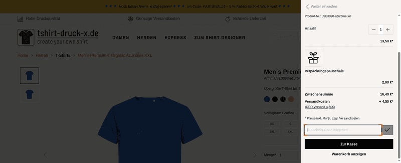 tshirt-druck-x Screenshot