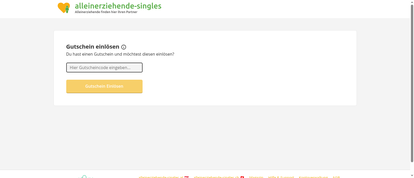 Alleinerziehende Singles Screenshot