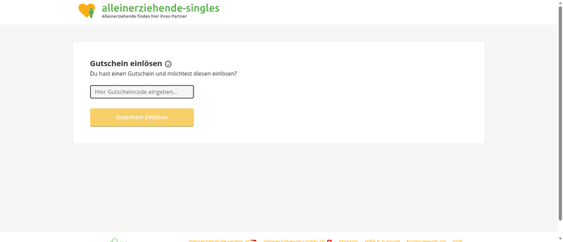 Alleinerziehende Singles Screenshot