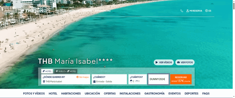 THB Hotels Screenshot