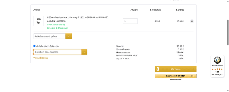 Lichtdiscount Screenshot