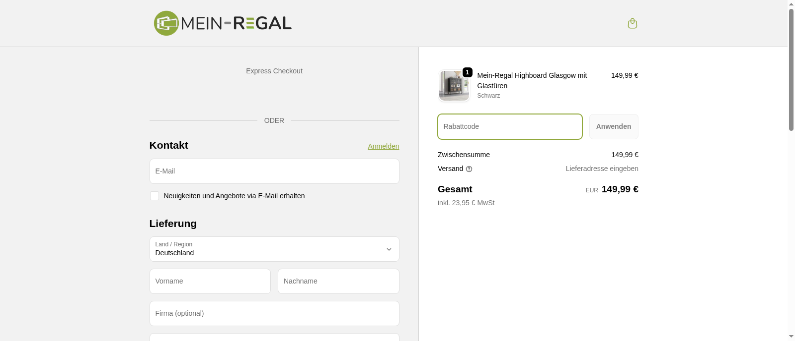 Mein-Regal Screenshot