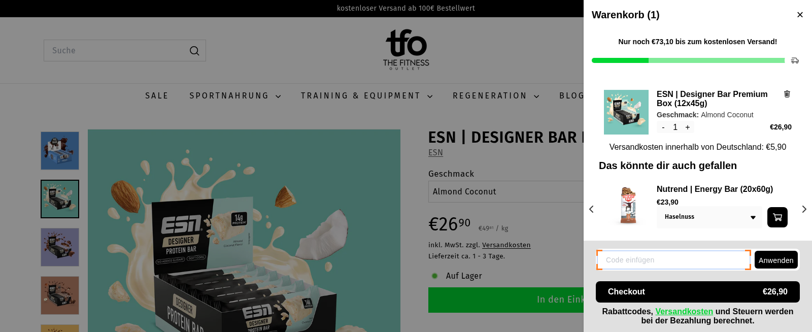 The Fitness Outlet Screenshot