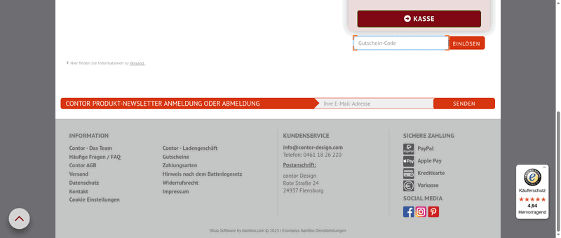 Contor Design Screenshot
