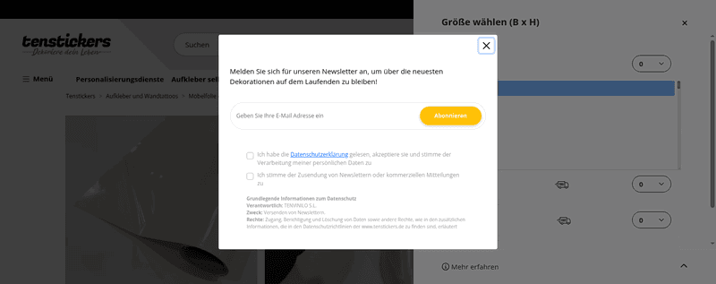 Tenstickers Screenshot