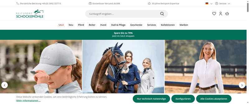 Reitsport Schockemöhle Screenshot