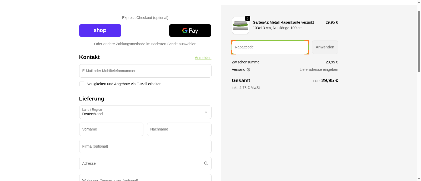 Rasenkante24 Screenshot