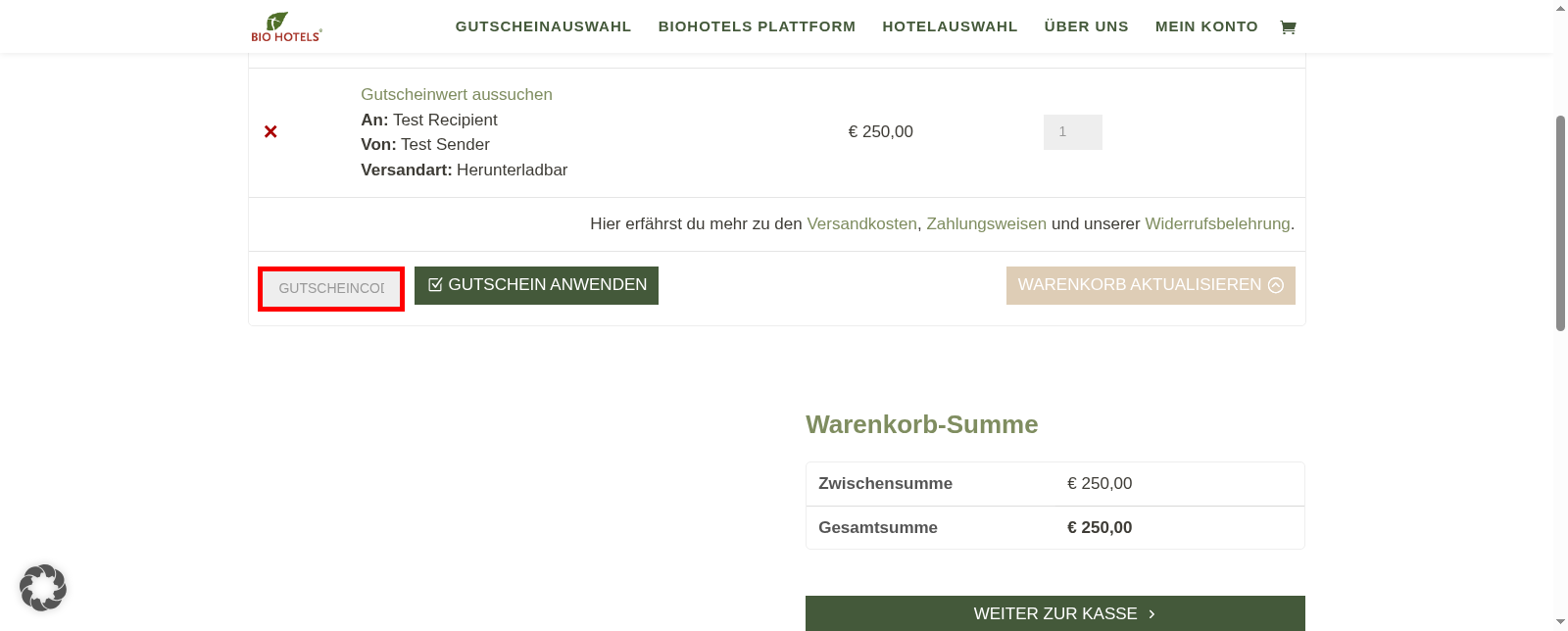 BIO HOTELS Screenshot