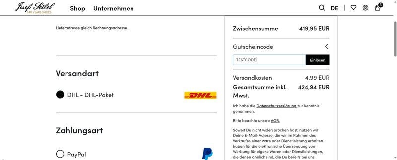 Josef Seibel Screenshot