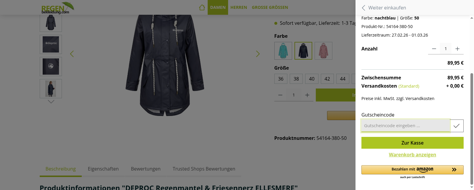 Regenbekleidung Screenshot