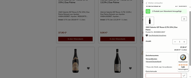 Vino Italia Screenshot
