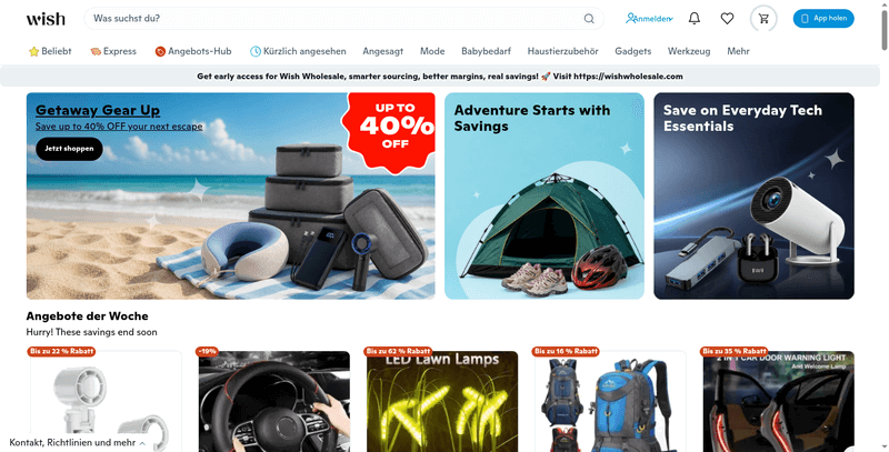 Wish.com Screenshot