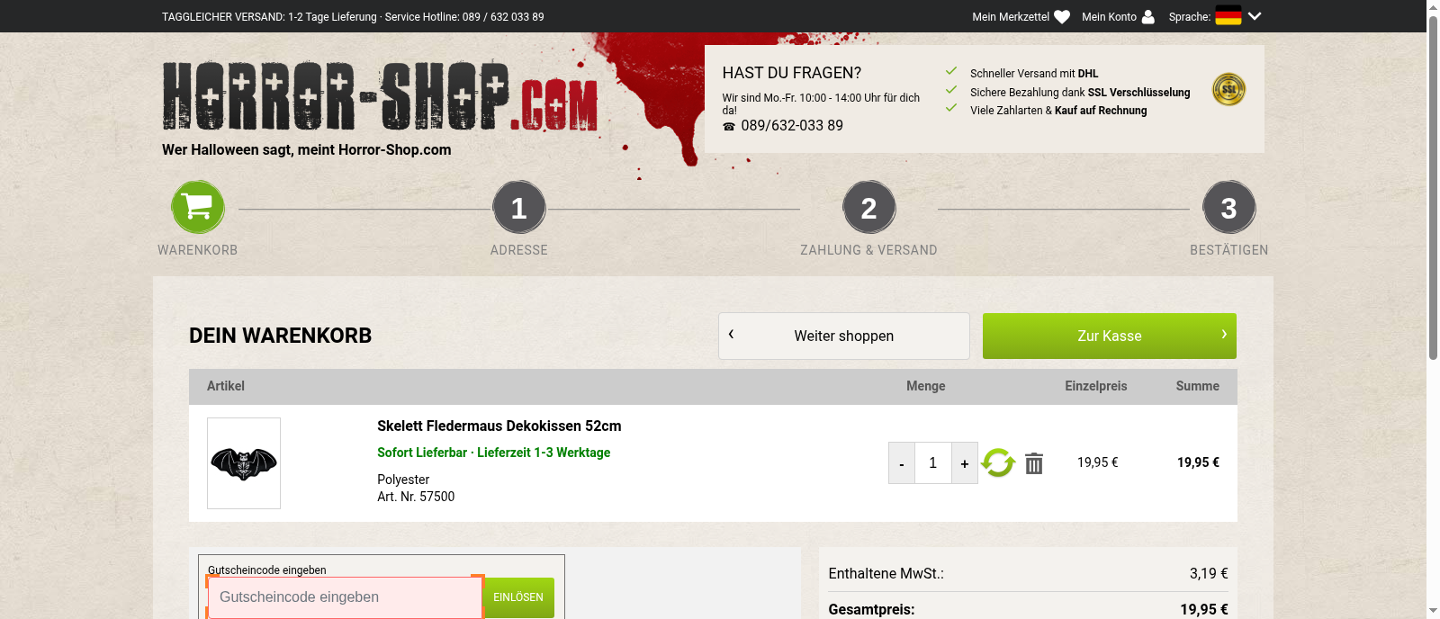 Horror-Shop.com Screenshot