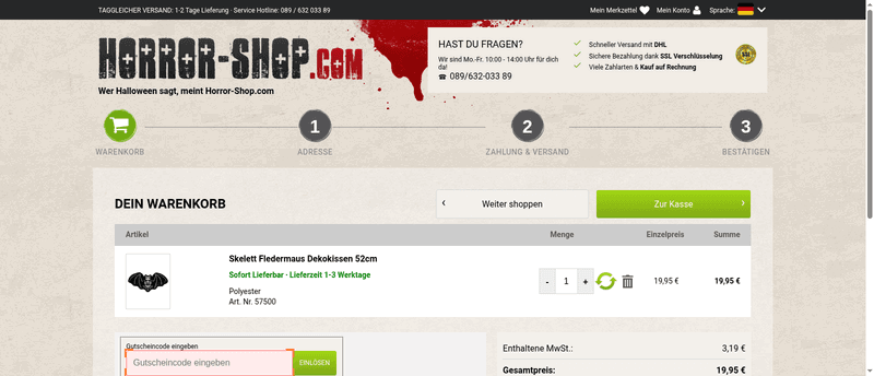 Horror-Shop.com Screenshot