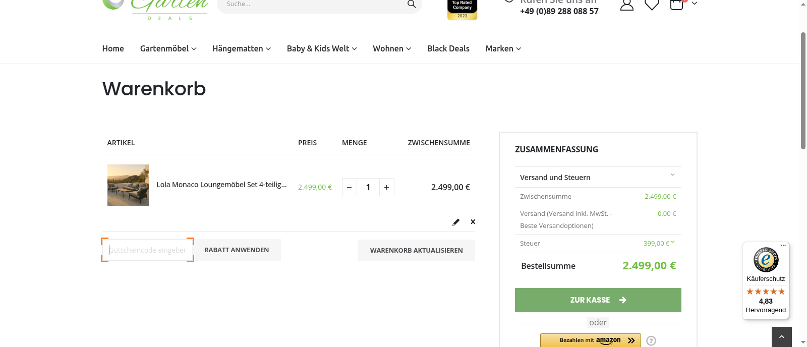 Garten-Deals Screenshot