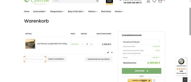 Garten-Deals Screenshot