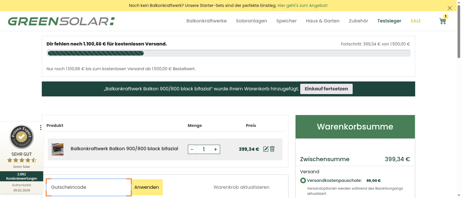 Green Solar Screenshot